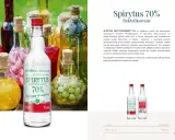 Butelka spirytusu 70% na tle innych nalewek. Idealny do domowych nalewek, bo wódka do spirytusu czy spirytus do wódki? Ten jest do nalewek!