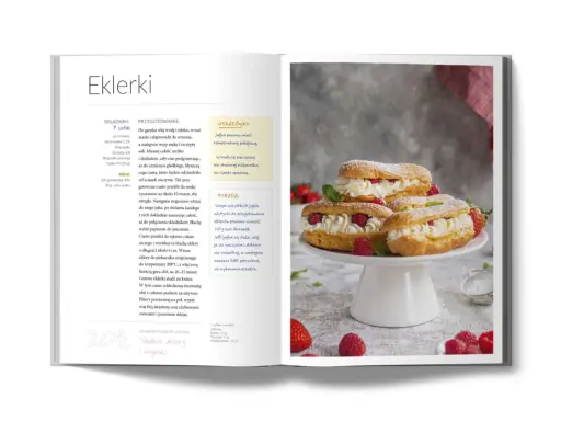 Pyszne eklerki z bitą śmietaną i owocami – idealny comfort food na słodkie popołudnie.